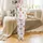 Winter Cats: Santa Hats, Red Hearts, Yarn Balls, String Lights, Snowflakes Motif Satin Pajamas Set - 2