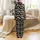 Chaotic Cat Lover Humor: 'I WAS NORMAL 4 CATS AGO' White Peach Orange Grey Felines Satin Pajamas Set - 3
