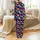 Cosmic Cat Faces: Illustrative Galactic Nebulae Fur, Neon Eyes, Black Starry Design Satin Pajamas Set - 3