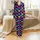 Cosmic Cat Faces: Illustrative Galactic Nebulae Fur, Neon Eyes, Black Starry Design Satin Pajamas Set - 2
