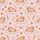 Capybara Lover Pink Lily Pads & Flowers All-Over Motif: Peach Orange Capybaras, Rosy Brown Foliage Satin Pajamas Set - 9