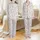 Cat Lover Kawaii Cats Puppies Winking Smiling Pastel Pink Peach Grey White Pattern Satin Pajamas Set - 1