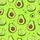 Avocato Cat-Avocado Happy Faces Sleeping Cats Lime Green Accent Apparel Satin Pajamas Set - 9