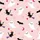Fantasy Creature Pastel Pink White Ghost Black Eye Cat Witch Hat Broom Bat Wing Star Moon Pattern Satin Pajamas Set - 9