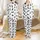Cat Lover Black Cats Pink Bow Collars Paw Print Floral Outline Bows White Design Satin Pajamas Set - 1