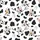 Farm Animal Theme All-Over Black White Cow Spot Cartoon Cows Milk Cartons Design Satin Pajamas Set - 9