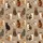 Cat Enthusiast Muted Fawn Domestic Cats Calico Tortie Tabby Ginger Fur Painterly Two-Dimensional Satin Pajamas Set - 9