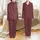 Fair Isle Reindeer Snowflake Geometric Pattern: Crimson Red & Grey Knit Style Design Satin Pajamas Set - 1