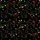Feline Lover Black Cat Golden Outline Red Blue Yellow Green Christmas Lights Hearts Satin Pajamas Set - 9