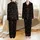 Feline Lover Black Cat Golden Outline Red Blue Yellow Green Christmas Lights Hearts Satin Pajamas Set - 1