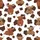 Fluffy Highland Cows: Playful Poses, White Background, Chocolate Brown Spots & Rich Brown Fur Satin Pajamas Set - 9