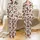 Fluffy Highland Cows: Playful Poses, White Background, Chocolate Brown Spots & Rich Brown Fur Satin Pajamas Set - 1