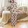 Fluffy Highland Cows: Playful Poses, White Background, Chocolate Brown Spots & Rich Brown Fur Satin Pajamas Set - 3