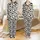 Organic High Contrast Black Shapes: Stylized Cow Profiles, Fence, & Terrain Pattern Satin Pajamas Set - 1