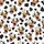 Cartoon Cow Heads Pattern: Wide Eyes, Pink Tongue, Black White Fur, Brown Muzzles, Spots Satin Pajamas Set - 9
