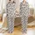 Cartoon Cow Heads Pattern: Wide Eyes, Pink Tongue, Black White Fur, Brown Muzzles, Spots Satin Pajamas Set - 1