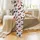 Equestrian Galloping Brown Chestnut Bay Horses Pink Rose Blue Flower Apparel Satin Pajamas Set - 2