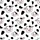 Illustrative Baby Bovine Faces All-Over Pattern Black Spots White Ground Pink Ear Accents Design Satin Pajamas Set - 9