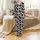 Cattle Lover's White Black Organic Cow Spot Pattern, Brown Muzzle Cartoon Cow Faces Satin Pajamas Set - 2