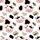 Smiling Cow Faces MOO~ Print: Black Outline, Orange Horns, Pink White, Taupe Spots Satin Pajamas Set - 9