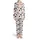Smiling Cow Faces MOO~ Print: Black Outline, Orange Horns, Pink White, Taupe Spots Satin Pajamas Set - 2