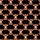 Highland Cow Calves Sitting Repeating Pattern Reddish Brown Fur Cream Horns Muzzle Black Satin Pajamas Set - 9