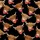 Highland Cow Heads Black Background Red Polka Dot Bandanas Warm Brown Fur Gray Horns Pink Noses Satin Pajamas Set - 9