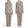 Be Kind Script Leopard Heart Scattered Brown Spots White Black Hearts Light Beige Item Satin Pajamas Set - 1