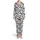 White Background Black Cow Spots Sitting Baby Cows Pink Muzzle Horns Satin Pajamas Set - 2