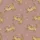 Cat Lover All-Over Scattered Wobbly Outline Feline Figures Golden Beige Star Heart Dusty Rose Satin Pajamas Set - 9