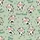Dancing Winking Cartoon Cows Sage Green Good Mood Polka Dot Daisy Pattern Satin Pajamas Set - 9