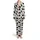 Black Cream Organic Spot Pattern Irregular Patches High Contrast Undulating Edges Graphic Satin Pajamas Set - 2