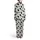 Black Cream Organic Spot Pattern Irregular Patches High Contrast Undulating Edges Graphic Satin Pajamas Set - 3