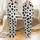 Cow Print Enthusiast: Off-White Black Organic Spot Pattern All-Over Seamless Hand-Drawn Design Satin Pajamas Set - 1
