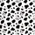 White Design with Black Cow Spots, Cow Heads, Pink Noses, & White Spotted Figures Satin Pajamas Set - 9