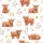 Shaggy Highland Cow Watercolor Wildflower Pattern with Lavender & Golden Blooms Satin Pajamas Set - 9