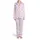 Hot Pink Western Floral Cowboy Boots Horses Saguaro Stars Yee Haw Motifs Satin Pajamas Set - 2