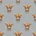 Highland Cow Fan: Brown Fur Heads Pink Nose Leopard Bows Heather Grey All-Over Print Satin Pajamas Set - 9