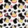 Dairy Farm Illustrative Cow Black Spot Pink Udder Red Collar Pink Tongue Design Satin Pajamas Set - 9