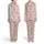 Blush Pink Western Desert Roping Cowboy Bucking Horse Saguaro Cactus Mountain Wheel Satin Pajamas Set - 1