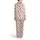 Blush Pink Western Desert Roping Cowboy Bucking Horse Saguaro Cactus Mountain Wheel Satin Pajamas Set - 3