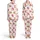 Baby Highland Calves Flower Crown Fuchsia Pink Gerbera Daisy Cherry Blossom Butterfly Hearts Berries Satin Pajamas Set - 1