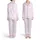 Western Country Hot Pink Outline Wildflower Cowboy Boot Horse Horseshoe Howdy Satin Pajamas Set - 1