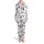 All-Over Holstein Cows Black Spot White Pattern Irregular Cow Print MILK MOO Lettering Satin Pajamas Set - 2