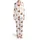 Shaggy Highland Cow Watercolor Pattern: Blush Pink Wildflowers, Sage Leaves, White Satin Pajamas Set - 2