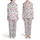 Western Rodeo Boots Stars Hats Floral Bandanas Horseshoes Lasso Pink Blue White Satin Pajamas Set - 1