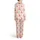 Cowboy Cowgirl Horse Riders Bow Arrows Hearts Cactus HOWDY Pink Off-White Satin Pajamas Set - 3