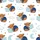 Baby Highland Calf Sleeping Blue Plaid Pillow Orange Stars Moon Clouds Warm Brown Deep Blue Satin Pajamas Set - 9