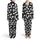 Cat Lovers Outline Feline Black Art Sleepy Poses 'SO COMFY' 'Can't Move' Design Satin Pajamas Set - 1