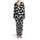 Cat Lovers Outline Feline Black Art Sleepy Poses 'SO COMFY' 'Can't Move' Design Satin Pajamas Set - 2